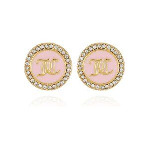 Juicy Couture Pink Circle Stud Earrings
